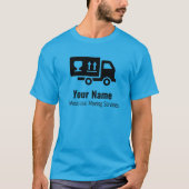 カスタマイズ可能な移動サービス(青) Tシャツ (正面)