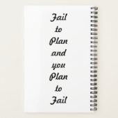 カスタマイズ可能な移動魚釣りプランナー プランナー手帳 (裏面)