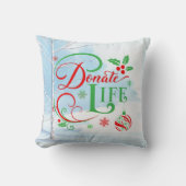 カスタマイズ可能な移植先とクリスマス クッション (正面)