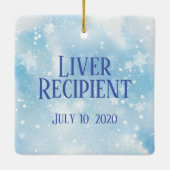 カスタマイズ可能な移植受容器セラミックオーナメント セラミックオーナメント (裏面)