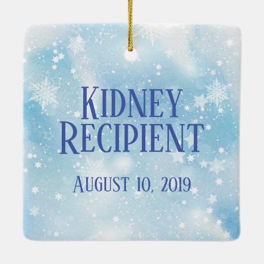 カスタマイズ可能な移植受容器セラミックオーナメント セラミックオーナメント (裏面)