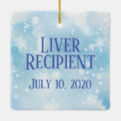 カスタマイズ可能な移植受容器セラミックオーナメント セラミックオーナメント (裏面)