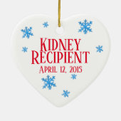 カスタマイズ可能な移植受領者 セラミックオーナメント (裏面)