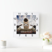 カスタマイズ可能な空の伝説 スクエア壁時計 (ホーム)