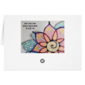 カスタマイズ可能な空白のなカードを引く元の芸術 (裏面横)