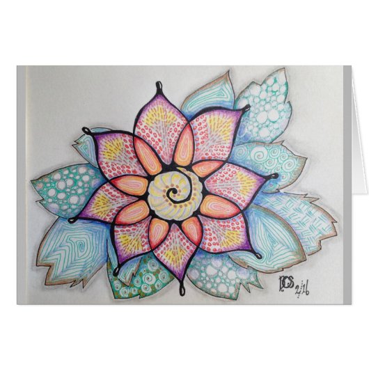 カスタマイズ可能な空白のなカードを引く元の芸術 (正面横)