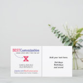 カスタマイズ可能な空白のギフトテンプレート シーズンカード (スタンド正面)