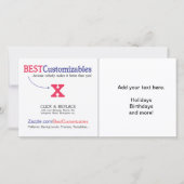 カスタマイズ可能な空白のギフトテンプレート シーズンカード (正面)