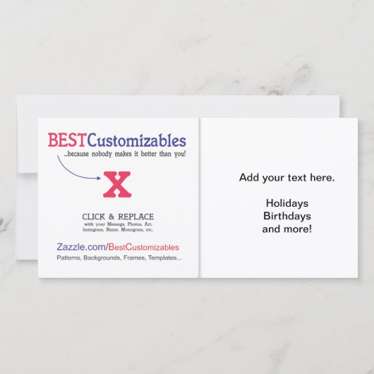 カスタマイズ可能な空白のギフトテンプレート シーズンカード (正面)