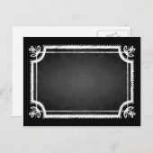 カスタマイズ可能な空白のフェイクChalkboardはがき ポストカード (正面/裏面)