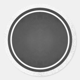 カスタマイズ可能な空白のフェイクChalkboardシール ラウンドシール