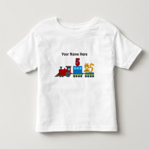 カスタマイズ可能な第5 Tシャツの列車 トドラーTシャツ