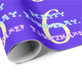 カスタマイズ可能な第6誕生日ラッピング紙 ラッピングペーパー (ロールコーナー)