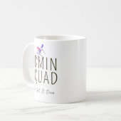 カスタマイズ可能な管理チームグッズ - Admin Squad コーヒーマグカップ (正面左)