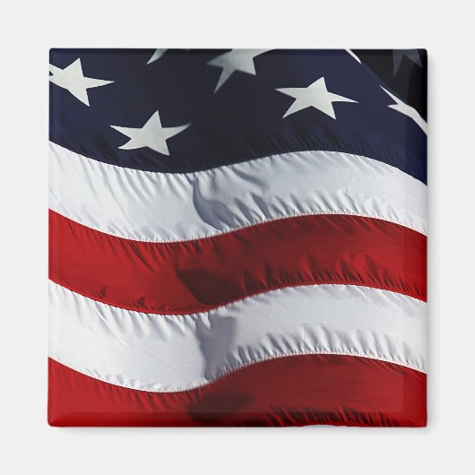 カスタマイズ可能な米国国旗 マグネット (正面)