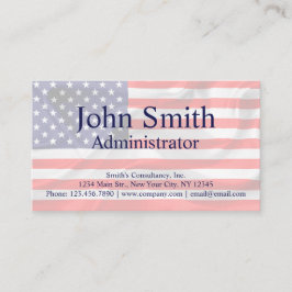 カスタマイズ可能な米国国旗 名刺
