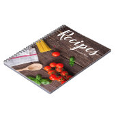 カスタマイズ可能な粗野なレシピノートブック ノートブック (左側)