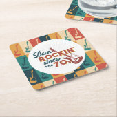 カスタマイズ可能な紙コースター以来ロッキング スクエアペーパーコースター (アングル)