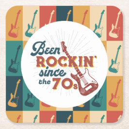 カスタマイズ可能な紙コースター以来ロッキング スクエアペーパーコースター