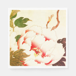 カスタマイズ可能な紙ナプキン白花 スタンダードランチョンナプキン