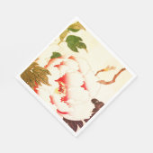 カスタマイズ可能な紙ナプキン白花 スタンダードランチョンナプキン (角)