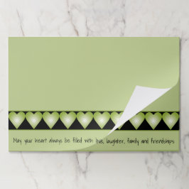 カスタマイズ可能な紙ランチョンマット ペーパーパッド