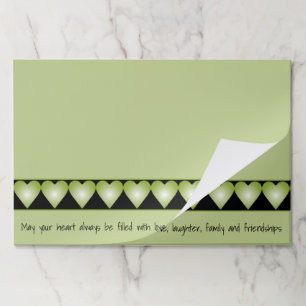 カスタマイズ可能な紙ランチョンマット ペーパーパッド