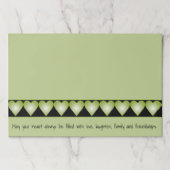 カスタマイズ可能な紙ランチョンマット ペーパーパッド (正面)