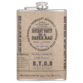 カスタマイズ可能な紙袋のパーティー フラスク (正面)