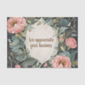 カスタマイズ可能な素晴らしいフローラティッシュペーパー 薄葉紙 (正面)