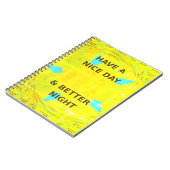 カスタマイズ可能な素晴らしい日をパーソナライズされた過ごす ノートブック (左側)