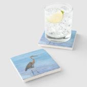 カスタマイズ可能な素晴らしい青鷲 ストーンコースター (横)