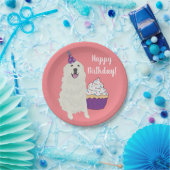 カスタマイズ可能な素晴らし誕生日ピレネー山犬 ペーパープレート (パーティー)