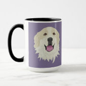 カスタマイズ可能な素晴らしPyrenee Badgerマーキング マグカップ (左)