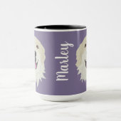 カスタマイズ可能な素晴らしPyrenee Badgerマーキング マグカップ (中央)