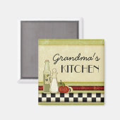 カスタマイズ可能な素朴なキッチンマグネット マグネット (正面/裏面)