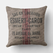 カスタマイズ可能な素朴グライフランスのンサック装飾用クッション クッション (裏面)