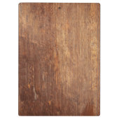 カスタマイズ可能な素朴フォトウッドテクスチャデザイン クリップボード (裏面)