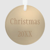 カスタマイズ可能な紫のジオード写真クリスマス オーナメント (裏面)