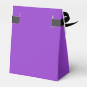 カスタマイズ可能な紫色の黒の卒業パーティー フェイバーボックス (裏面サイド)