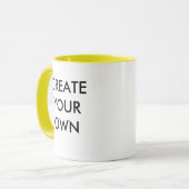 カスタマイズ可能な組み合わせの作成黄色 マグカップ (正面左)