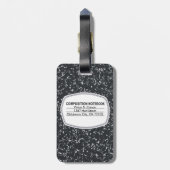 カスタマイズ可能な組版ノートブックの荷物タグ ラゲッジタグ (裏面縦)