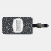 カスタマイズ可能な組版ノートブックの荷物タグ ラゲッジタグ (裏面横)