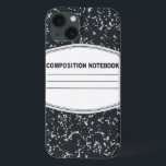 カスタマイズ可能な組版ノートブックiPadケース iPhone 13ケース<br><div class="desc">このカスタマイズ可能な組版ノートブックiPadケースを使って、古い学校に行く時が来ました。このデザインは、クラシックの黒と白の表紙に、皆の子ども時代の作文書が載っています。大文字と小文カスタマイズ字を区別するには、「カスタマイズit」アイコンを使用し、指定した宇宙にテキストを追加します。あんたのような名誉ある簡単にとってはが悪い！</div>