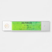 カスタマイズ可能な組織の大きい四角形（白黒） サインプレート (正面)