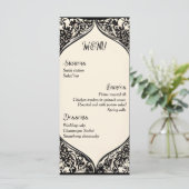 カスタマイズ可能な結婚ゴシックのメニュー メニュー (スタンド正面)