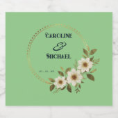 カスタマイズ可能な結婚パーティー リキュールボトルラベル (シングルラベル)