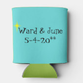 カスタマイズ可能な結婚レトロのカップルクーラーボックス 缶クーラー (裏面)