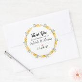 カスタマイズ可能な結婚式の引き出物スタンプ ラウンドシール (封筒)