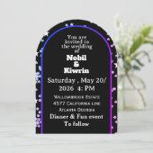 カスタマイズ可能な結婚式の招待状 | エレガント 招待状 (スタンド正面)